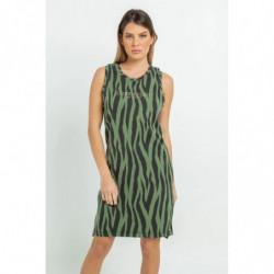 Abito in cotone verde - L