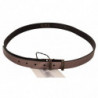 Cintura con fibbia in pelle metallizzata rosa - 85 CM / 34 INCHES