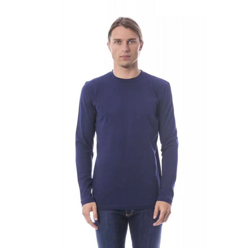 Maglietta in cotone blu - XL