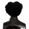 Cappello da donna in pelliccia di cashmere nero - 57 CM-S