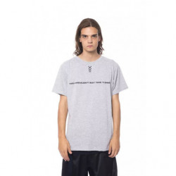 T-shirt in cotone grigio - M