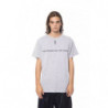 T-shirt in cotone grigio - M