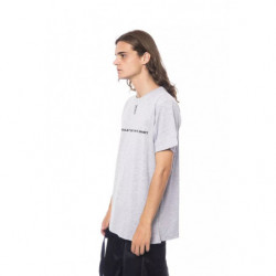 T-shirt in cotone grigio - M