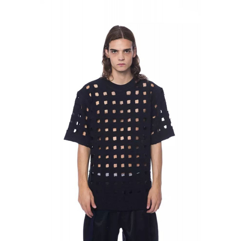 Maglietta in cotone nero - L