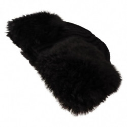 Cappello da donna in pelliccia di cashmere nero - 57 CM-S
