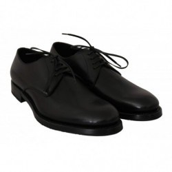 Scarpe eleganti derby formali in pelle nera - EU38.5/US8