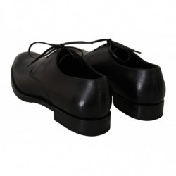 Scarpe eleganti derby formali in pelle nera - EU38.5/US8