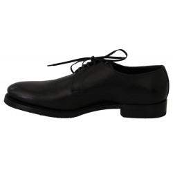 Scarpe eleganti derby formali in pelle nera - EU38.5/US8