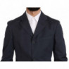 Abito due pezzi in cotone blu a 3 bottoni in tinta unita - IT50 - L