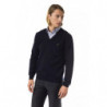 Maglione in lana merino blu - S