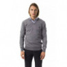 Maglione in lana merino grigia - S