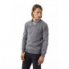 Maglione in lana merino grigia - XL