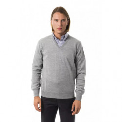 Maglione di lana grigia - M