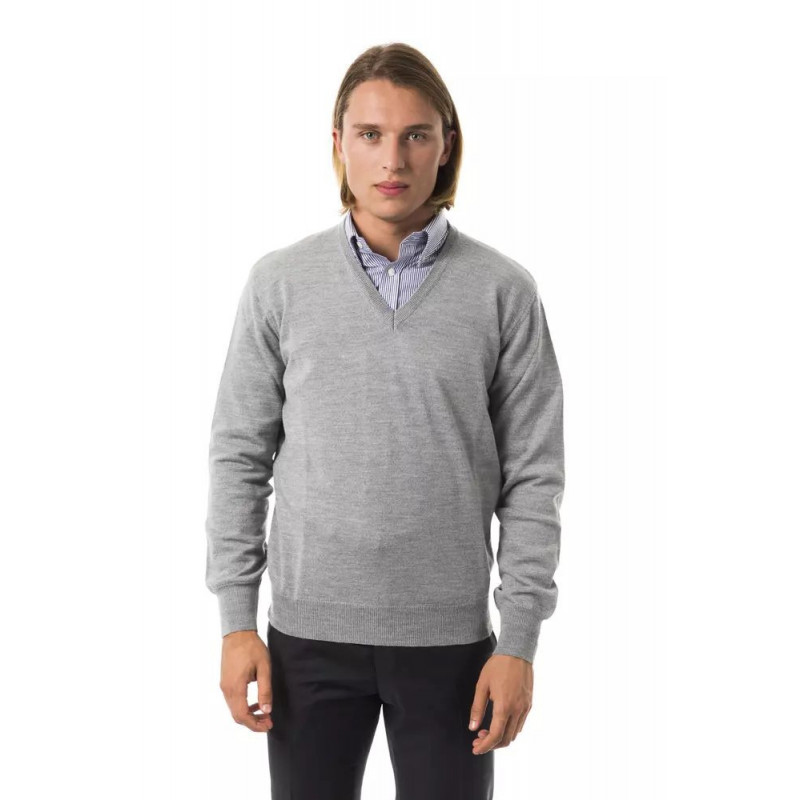 Maglione di lana grigia - M