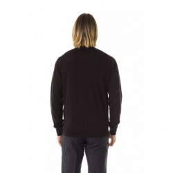 Maglione in lana merino marrone - XL