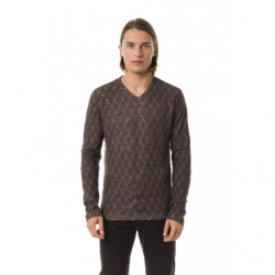 Maglione in cotone marrone - S