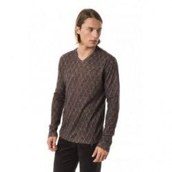Maglione in cotone marrone - S