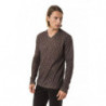 Maglione in cotone marrone - S