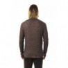 Maglione in cotone marrone - S