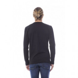 Maglietta in cotone nero - XL