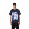 Maglietta in cotone blu - M