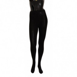 Calzini calza collant elasticizzati in lana nera - S
