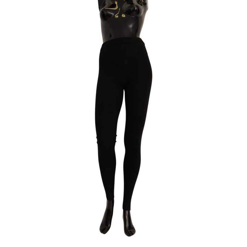 Calzini calza collant neri 100% cashmere - IT40-S