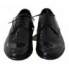 Scarpe derby eleganti in pelle blu lucida - EU39/US6