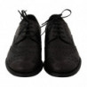Scarpe eleganti Oxford con punta alare in pelle nera - EU39/US6