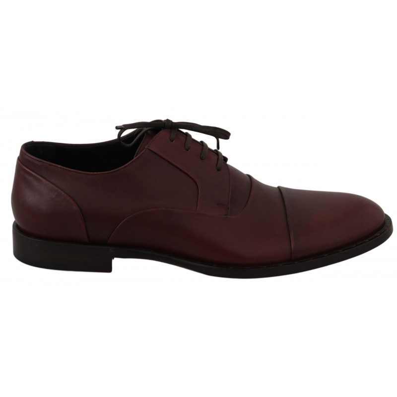 Scarpe formali derby in pelle rossa bordeaux - EU40/US7