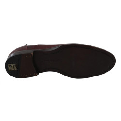 Scarpe formali derby in pelle rossa bordeaux - EU41/US8