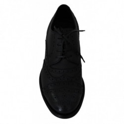 Scarpe eleganti Oxford con punta alare in pelle blu - EU39/US6