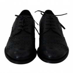 Scarpe eleganti Oxford con punta alare in pelle blu - EU40/US7