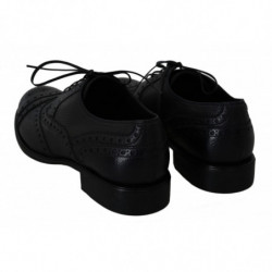 Scarpe eleganti Oxford con punta alare in pelle blu - EU40/US7
