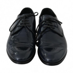 Scarpe da uomo formali derby in pelle blu - EU39/US6