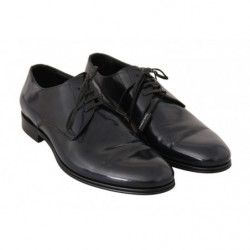 Scarpe da uomo formali derby in pelle blu - EU39/US6