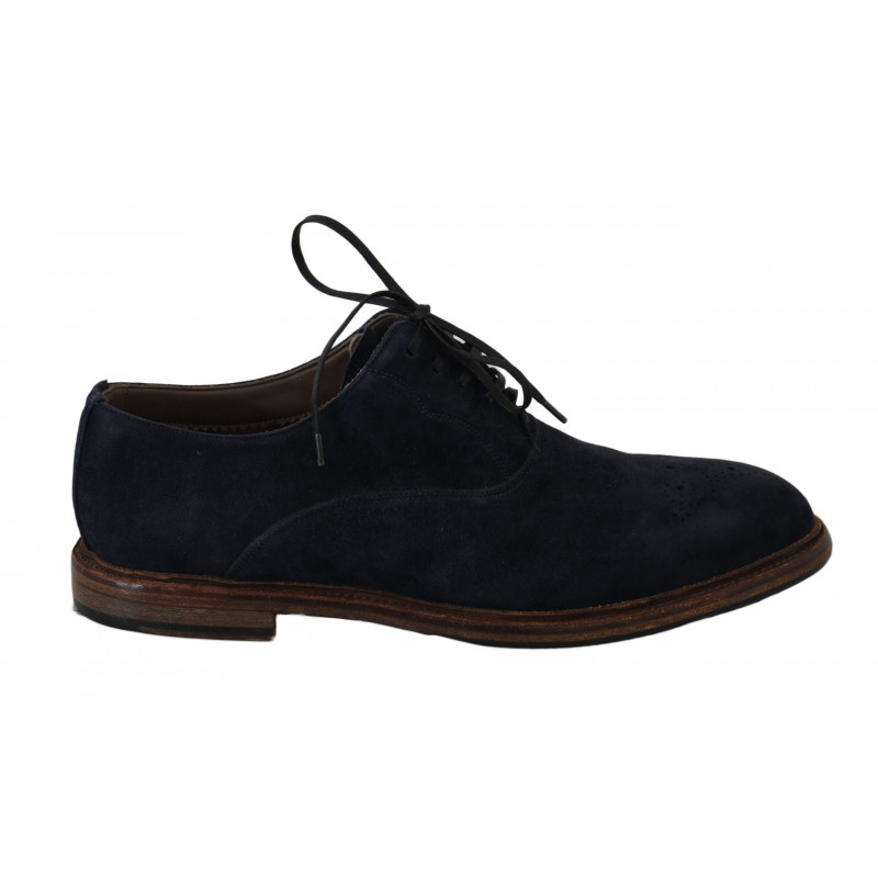 Scarpe derby in pelle di capra Marsala in pelle blu - EU41/US8
