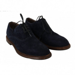 Scarpe derby in pelle di capra Marsala in pelle blu - EU41/US8