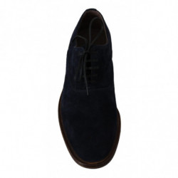 Scarpe derby in pelle di capra Marsala in pelle blu - EU41/US8