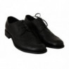 Scarpe eleganti Oxford con punta alare in pelle nera - EU39/US6