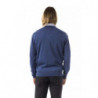 Maglione in lana merino blu - S