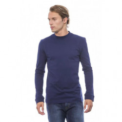 Maglione in cotone blu - L