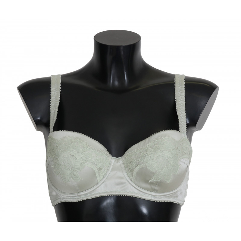 Reggiseno Balconcino verde intimo in pizzo floreale - IT2 - S