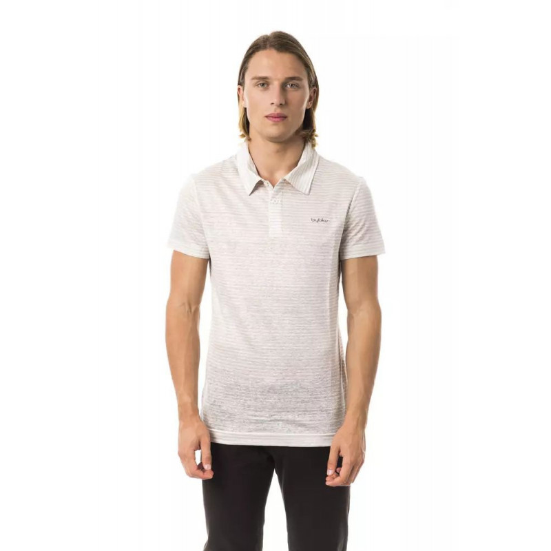 Polo in lino beige - M
