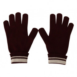 Guanti in cashmere con corona con logo D&G rosso bianco - 9-L