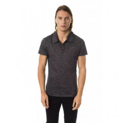 Polo in cotone nero - M