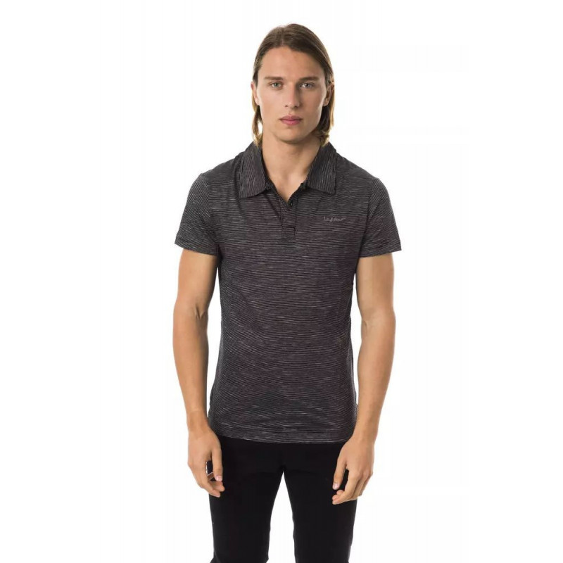 Polo in cotone nero - M
