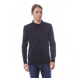 Polo in cotone nero - L