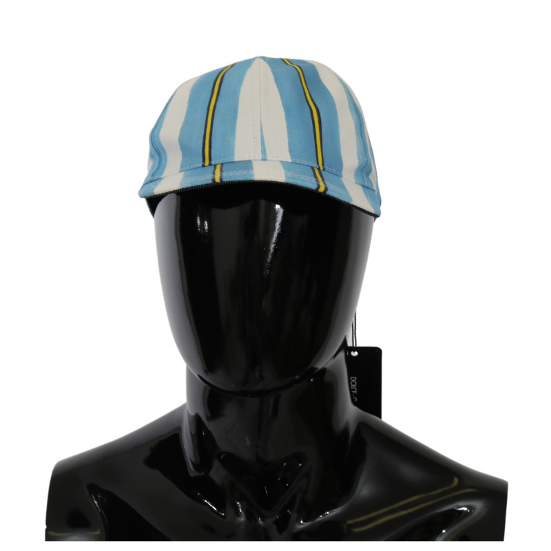 Berretto da baseball in cotone a righe multicolori - 57 CM-S