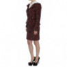 Abito floreale multicolor nero - L
